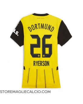 Borussia Dortmund Julian Ryerson #26 Maglia Gara Casa Repliche 2024-25 Donna Maniche Corte